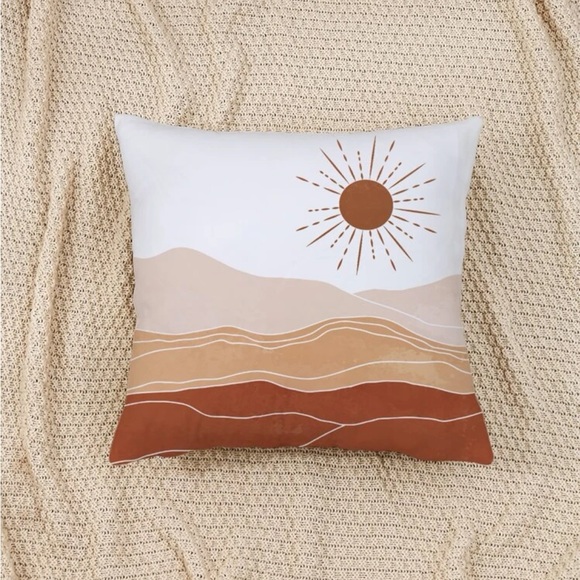 Other - 4/15$ Decorative Sun and mountains pillow cover